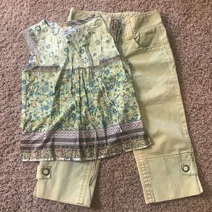 ZA GIRLS Pants and Blouse Set
